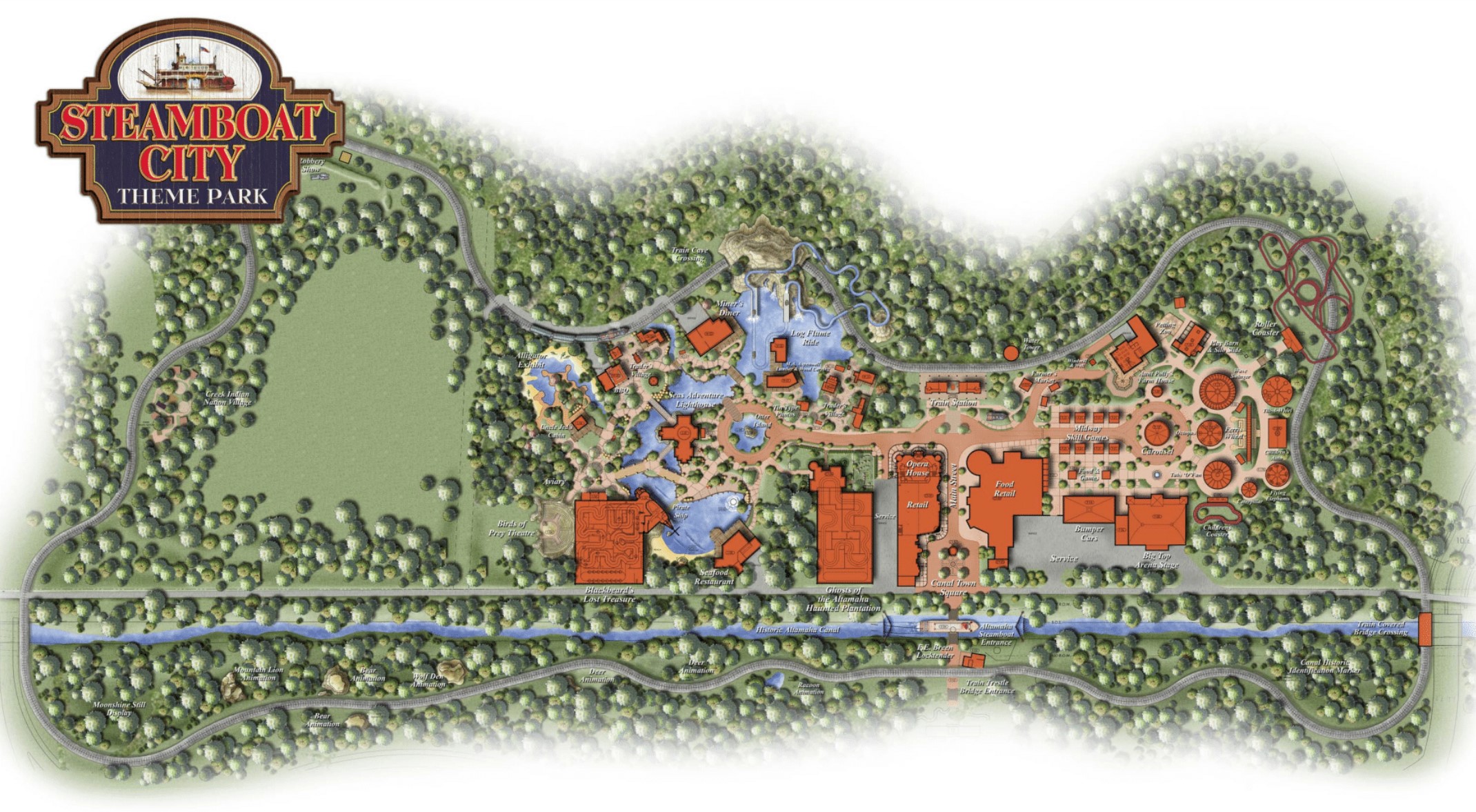 1a. Steamboat Theme Park Master Plan